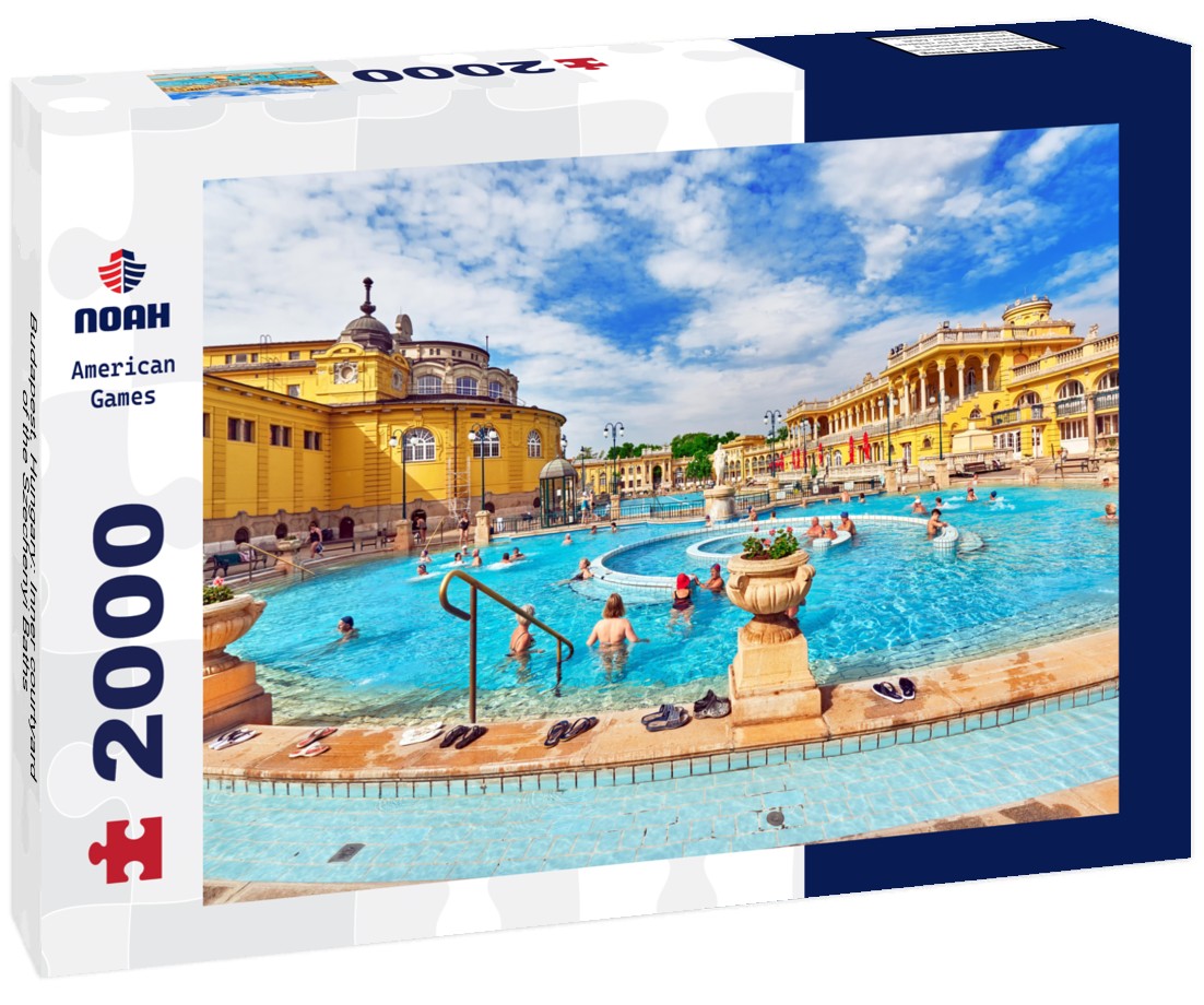Noah Jigsaw Puzzle Budapest, Hungary: Inner courtyard of the Szechenyi Baths 2000 Pieces