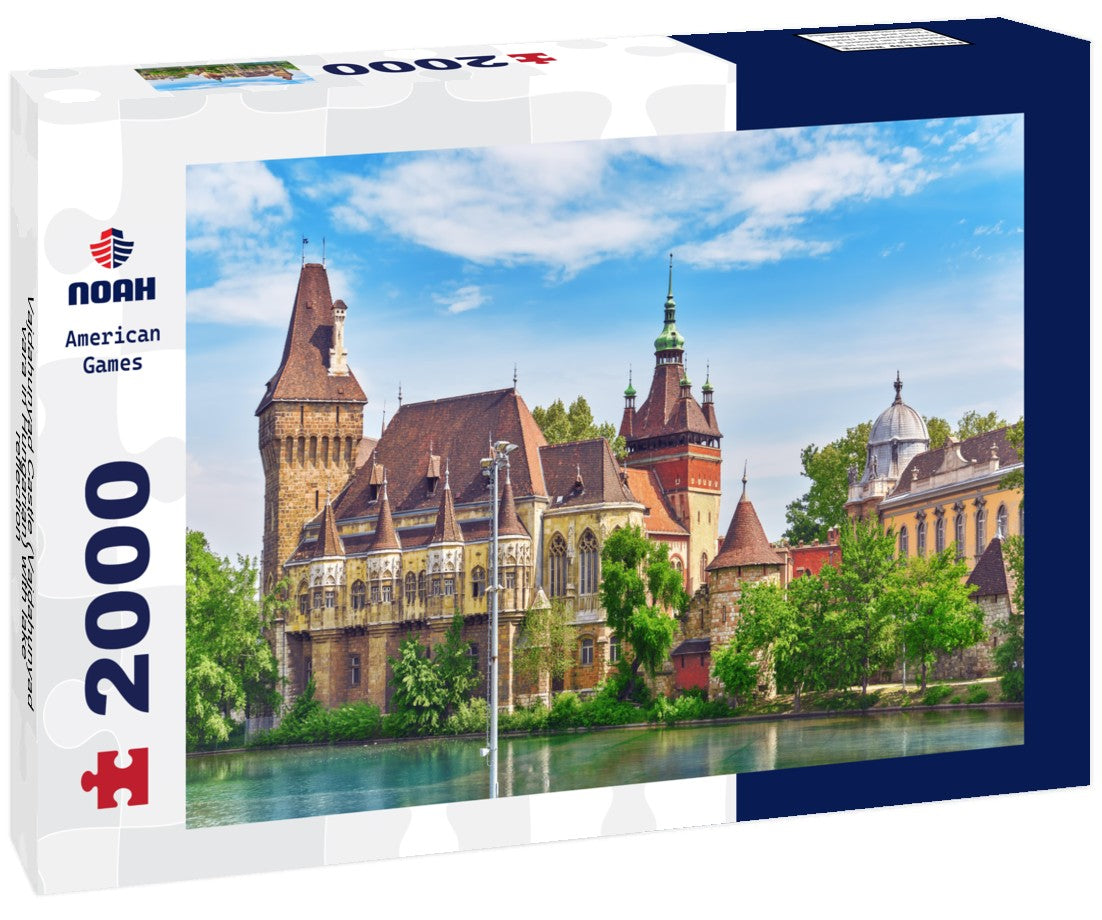 Noah Jigsaw Puzzle Vajdahunyad Castle (Vajdahunyad vara in Hungarian) with lake reflection 2000 Pieces
