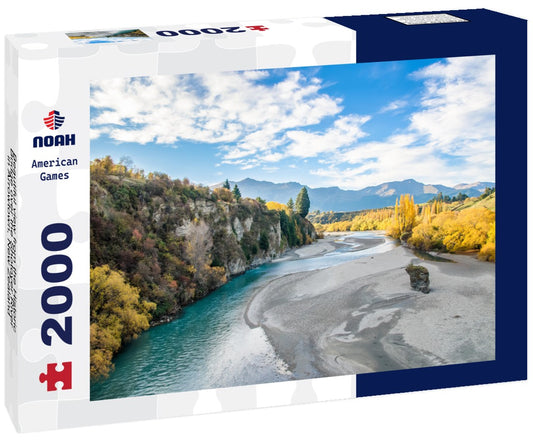 Noah Jigsaw Puzzle Beautiful view from the Historic Bridge over the Shotover River in Arrowtown, New Zealand 2000 Pieces