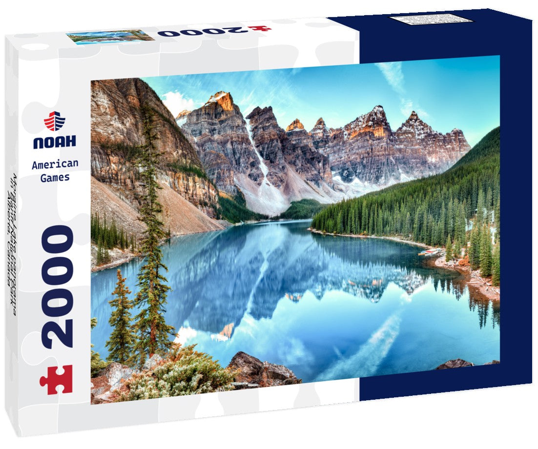 Noah Jigsaw Puzzle Moraine Lake panorama in Banff National Park, Alberta, Canada 2000 Pieces