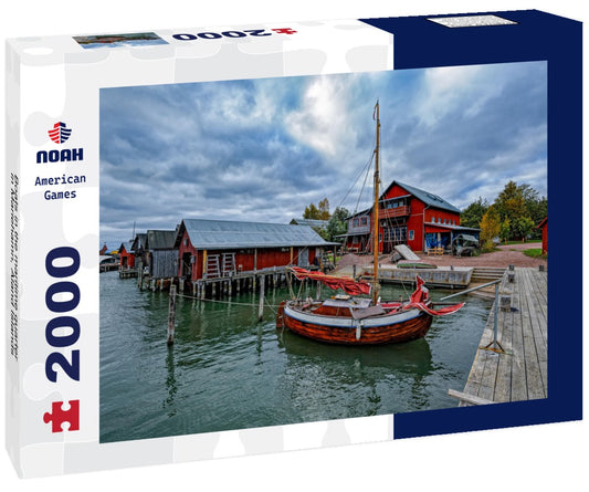 Noah Jigsaw Puzzle Boats in the maritime quarter in Mariehamn, Aland Islands 2000 Pieces