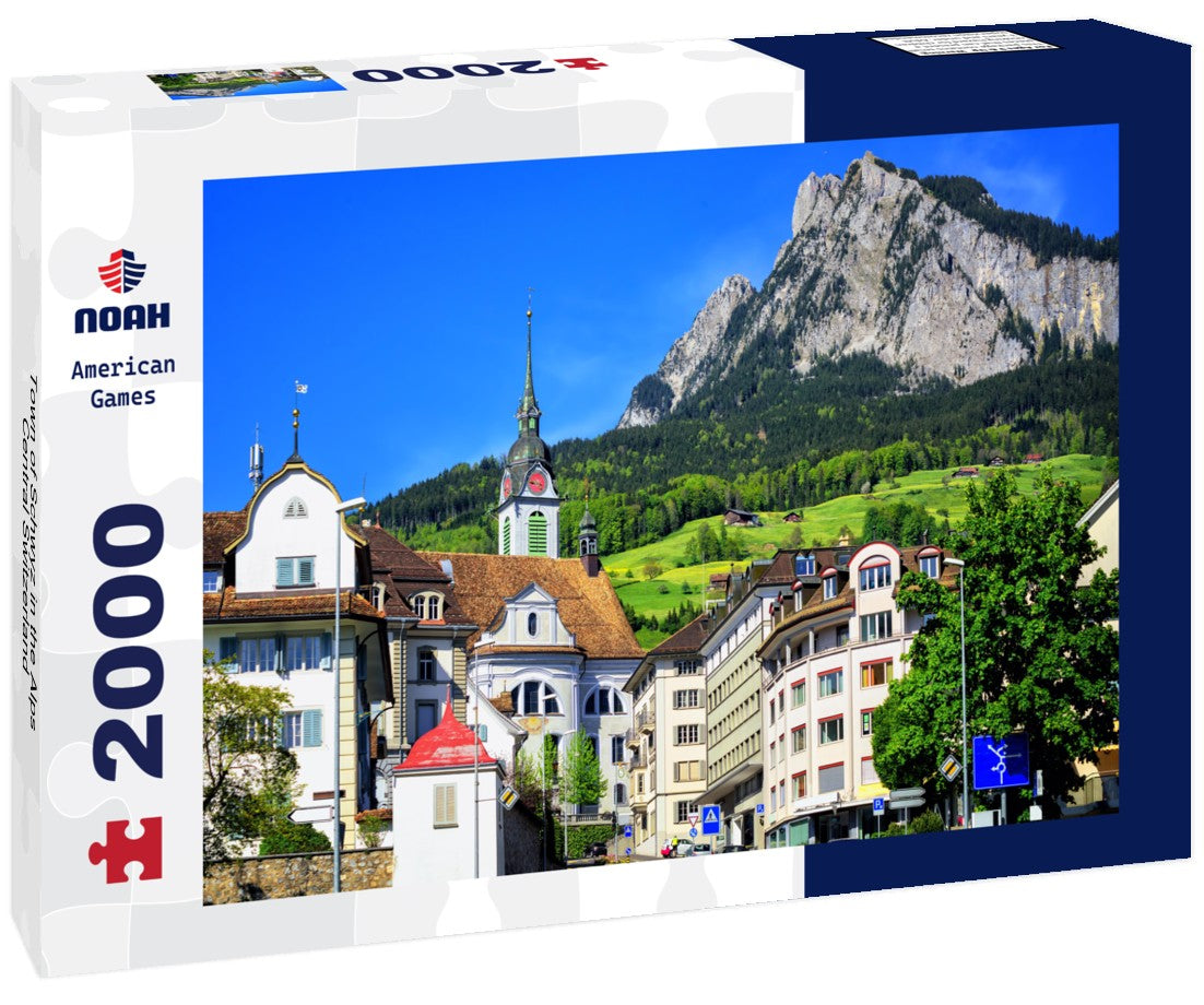 Noah Jigsaw Puzzle Town of Schwyz in the Alps, Central Switzerland 2000 Pieces