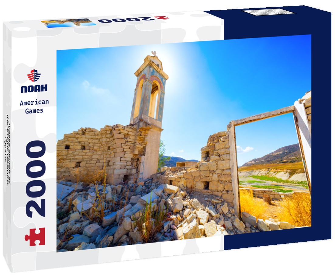 Noah Jigsaw Puzzle Alassa church at the Kouris reservoir. Cyprus 2000 Pieces