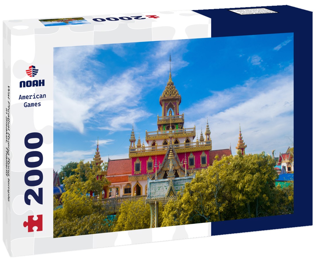 Noah Jigsaw Puzzle Wat Phrathat Rueng Rong temple in Sisaket, Thailand 2000 Pieces