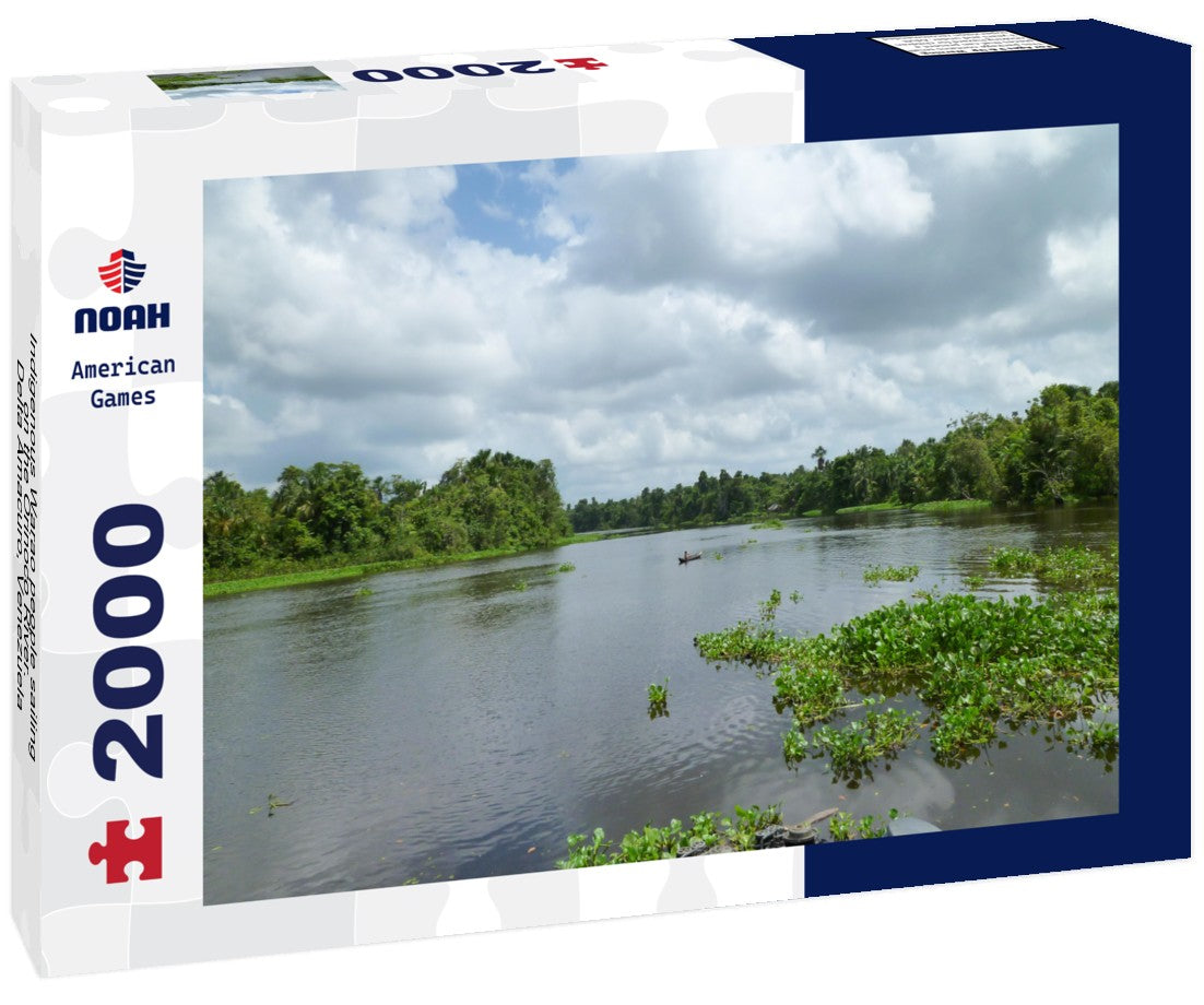 Noah Jigsaw Puzzle Indigenous Warao people sailing on the Orinoco River. Delta Amacuro, Venezuela 2000 Pieces
