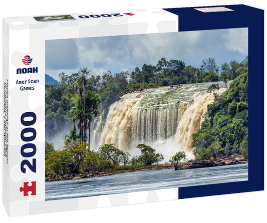 Noah Jigsaw Puzzle Hacha waterfall in the lagoon of Canaima National Park - Venezuela, Latin America 2000 Pieces