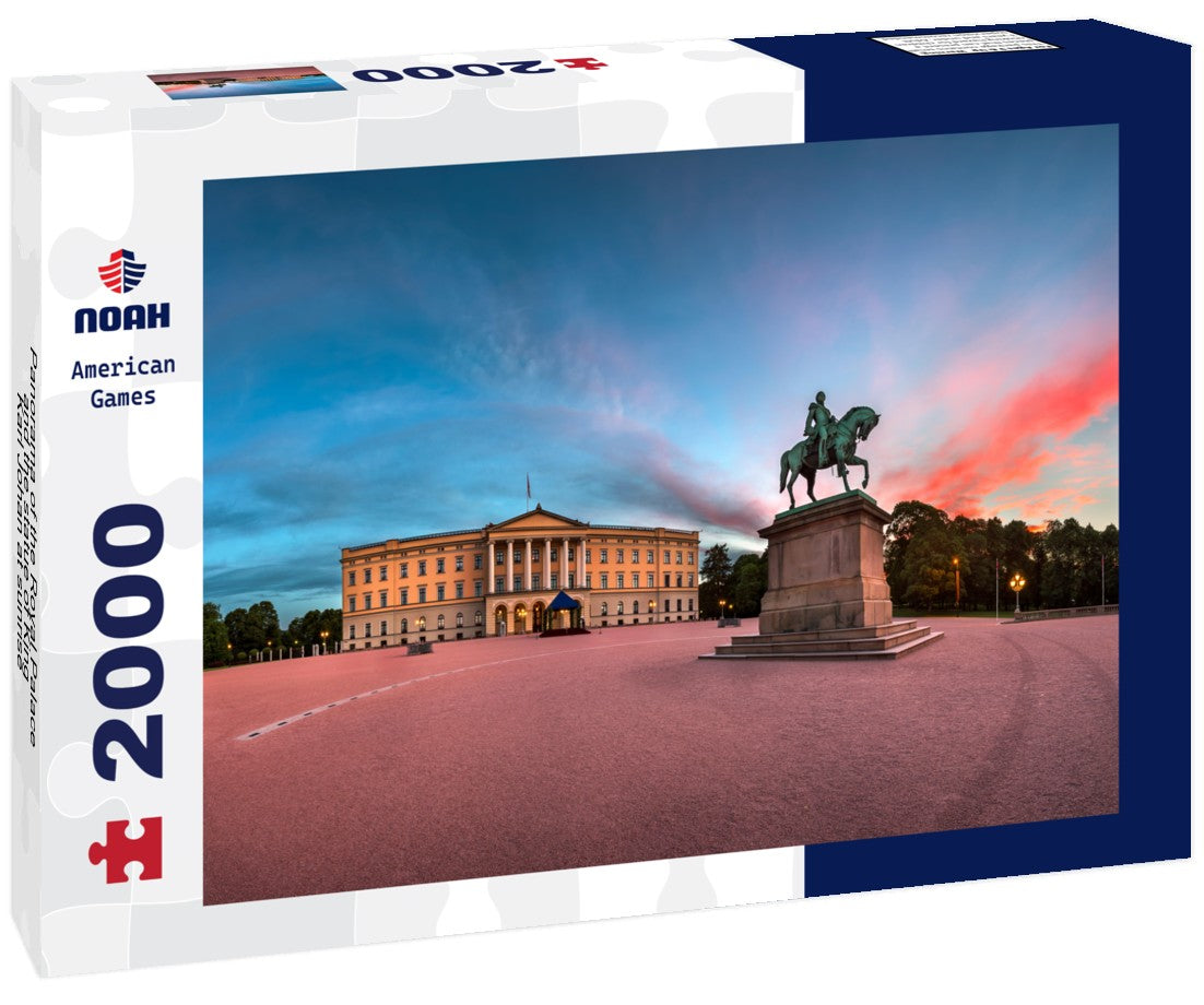 Noah Jigsaw Puzzle Panorama of the Royal Palace and the statue of King Karl Johan at sunrise, Oslo, Norway 2000 Pieces