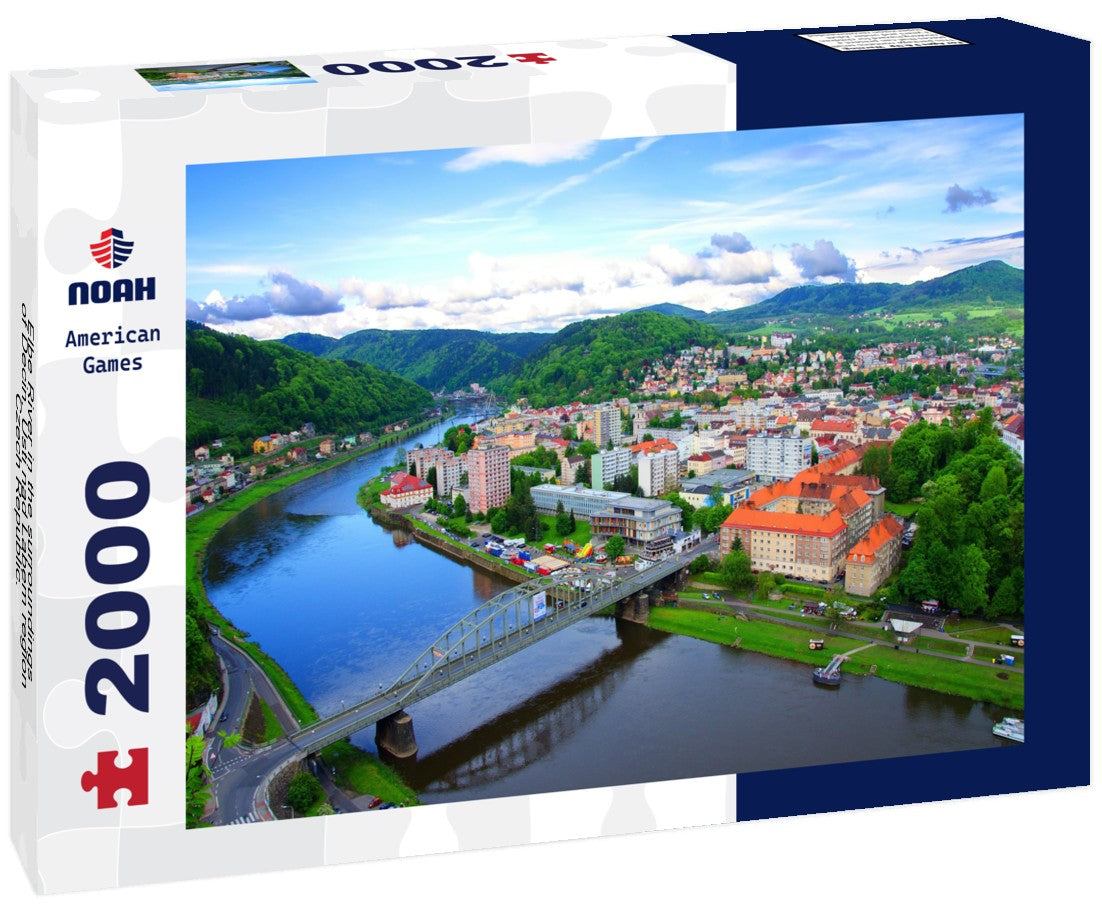 Noah Jigsaw Puzzle Elbe River in the surroundings of Decin, Usti nad Labem region, Czech Republic. 2000 Pieces