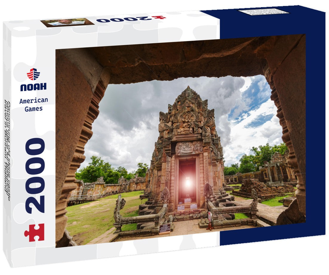 Noah Jigsaw Puzzle Panomrung old stone castle, famous place for historical travel in Buriram Thailand 2000 Pieces