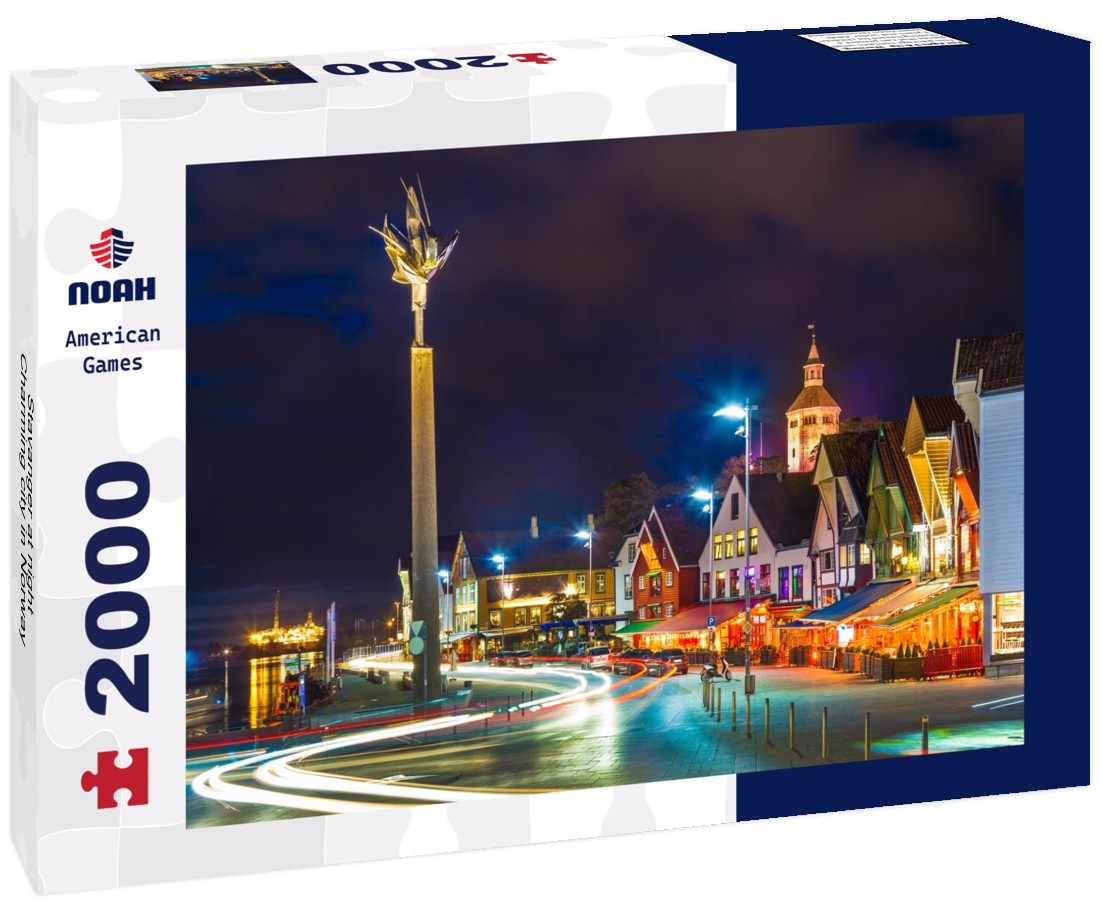 Noah Jigsaw Puzzle Stavanger at night - Charming city in Norway 2000 Pieces