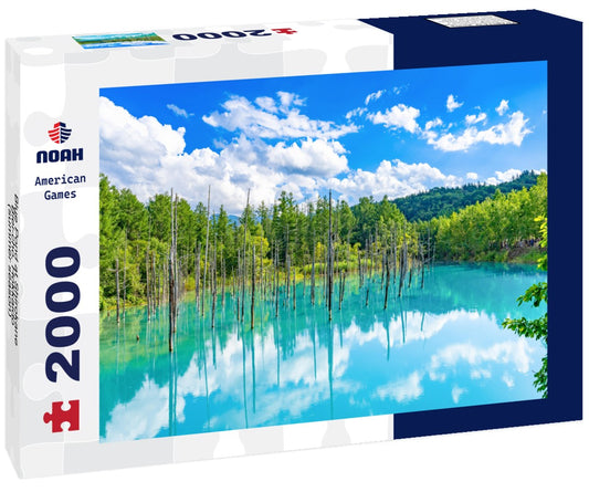 Noah Jigsaw Puzzle Blue Pond at Shirokane, Biei-cho, Hokkaido (summer season) 2000 pieces
