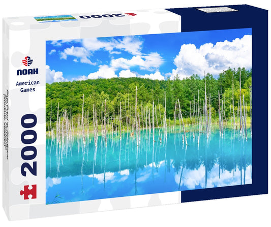 Noah Jigsaw Puzzle Blue Pond at Shirokane, Biei-cho, Hokkaido (summer season) 2000 pieces