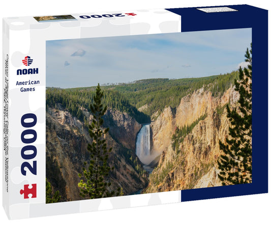 Noah Jigsaw Puzzle Canyon Village Lower Falls on the Yellowstone River at Artist point, Yellowstone National Park, Wyoming, USA 2000 pieces