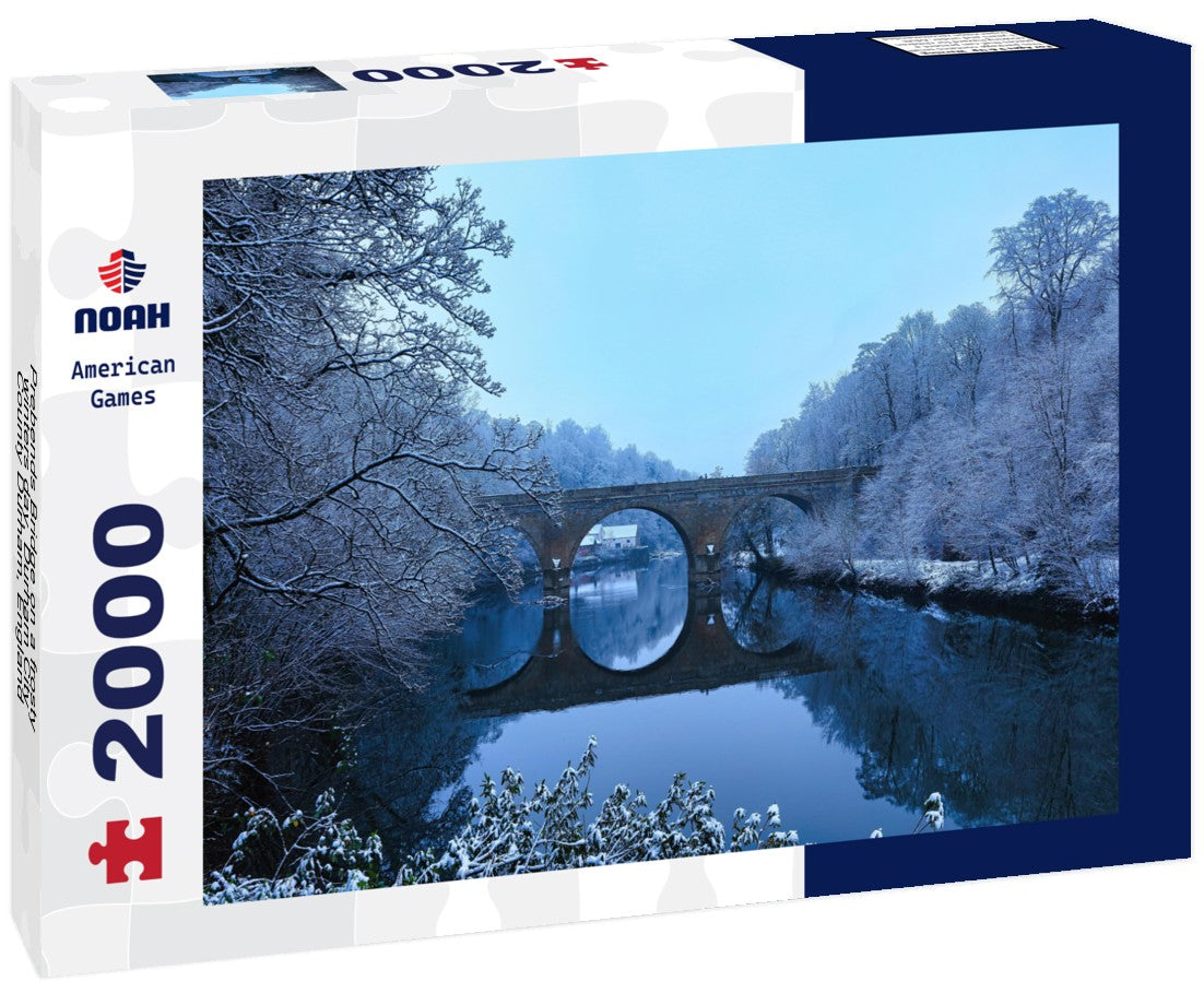 Noah Jigsaw Puzzle Prebends Bridge on a frosty winters day, Durham City, County Durham, England 2000 pieces
