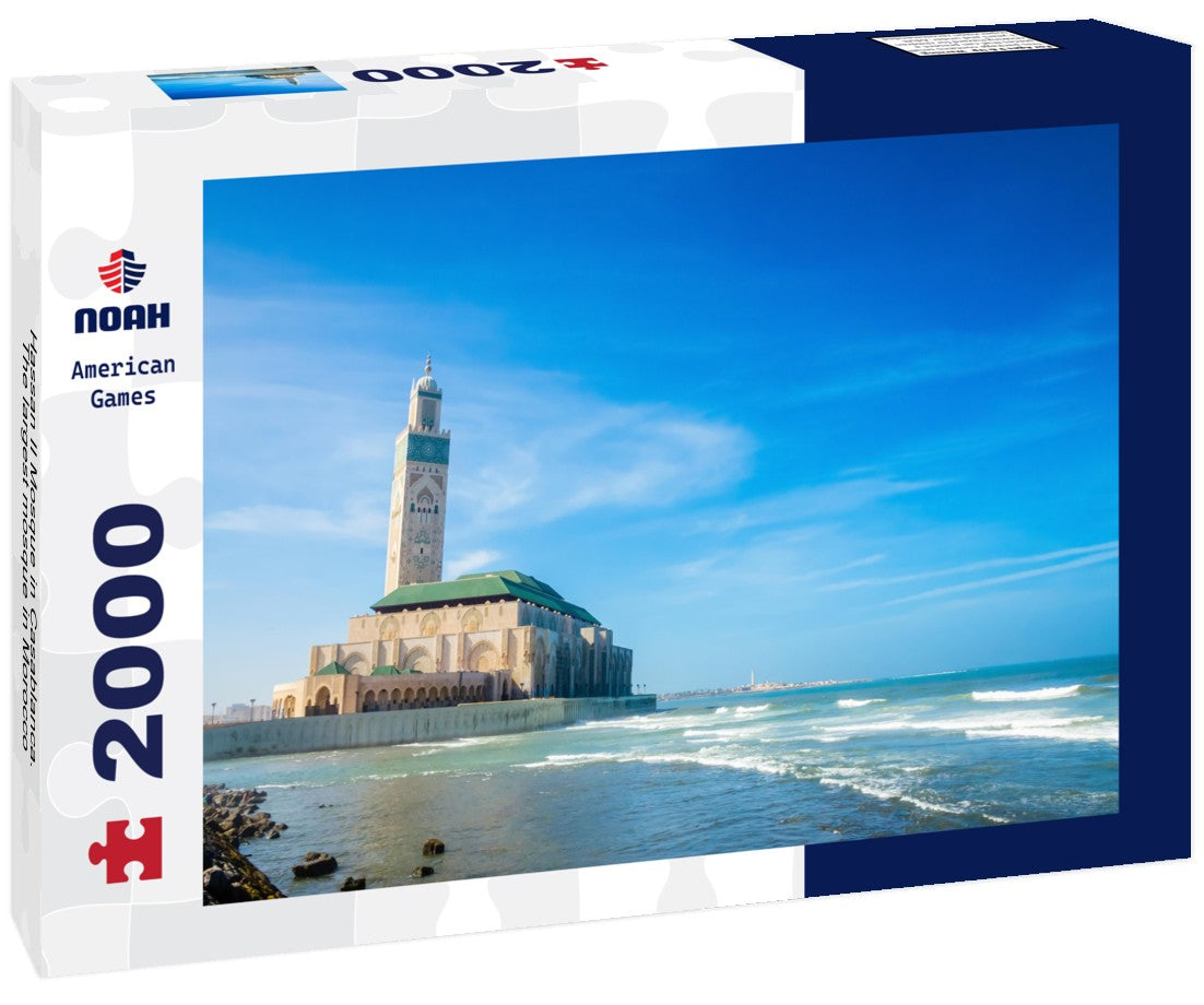 Noah Jigsaw Puzzle Hassan II Mosque in Casablanca. The largest mosque in Morocco 2000 pieces
