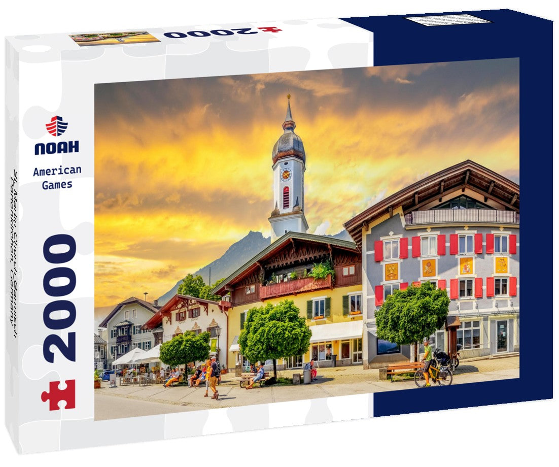 Noah Jigsaw Puzzle St. Martin Church Garmisch Partenkirchen, Germany 2000 pieces