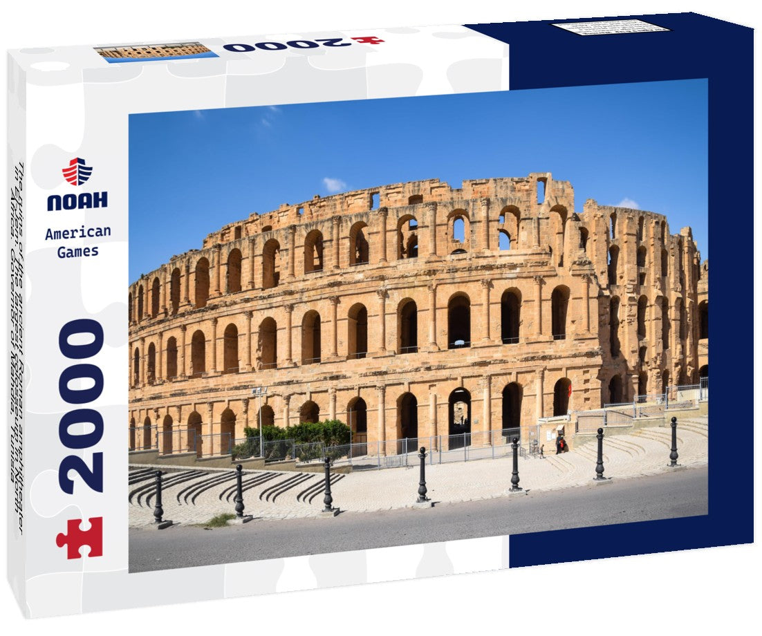 Noah Jigsaw Puzzle The ruins of the ancient Roman amphitheater in El-Jem. The largest colosseum in North Africa. Governor of Mahdia, Tunisia 2000 pieces