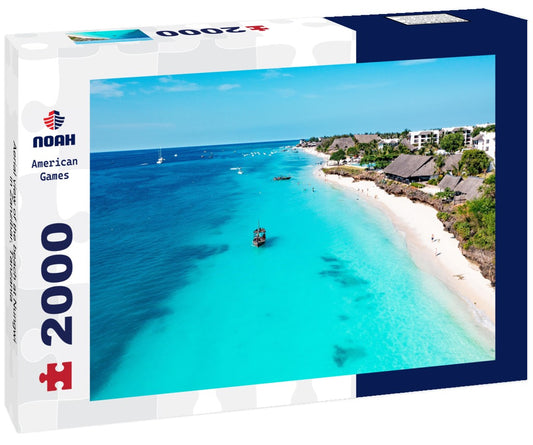 Noah Jigsaw Puzzle Aerial view of the beach at Nungwi in Zanzibar, Tanzania 2000 pieces