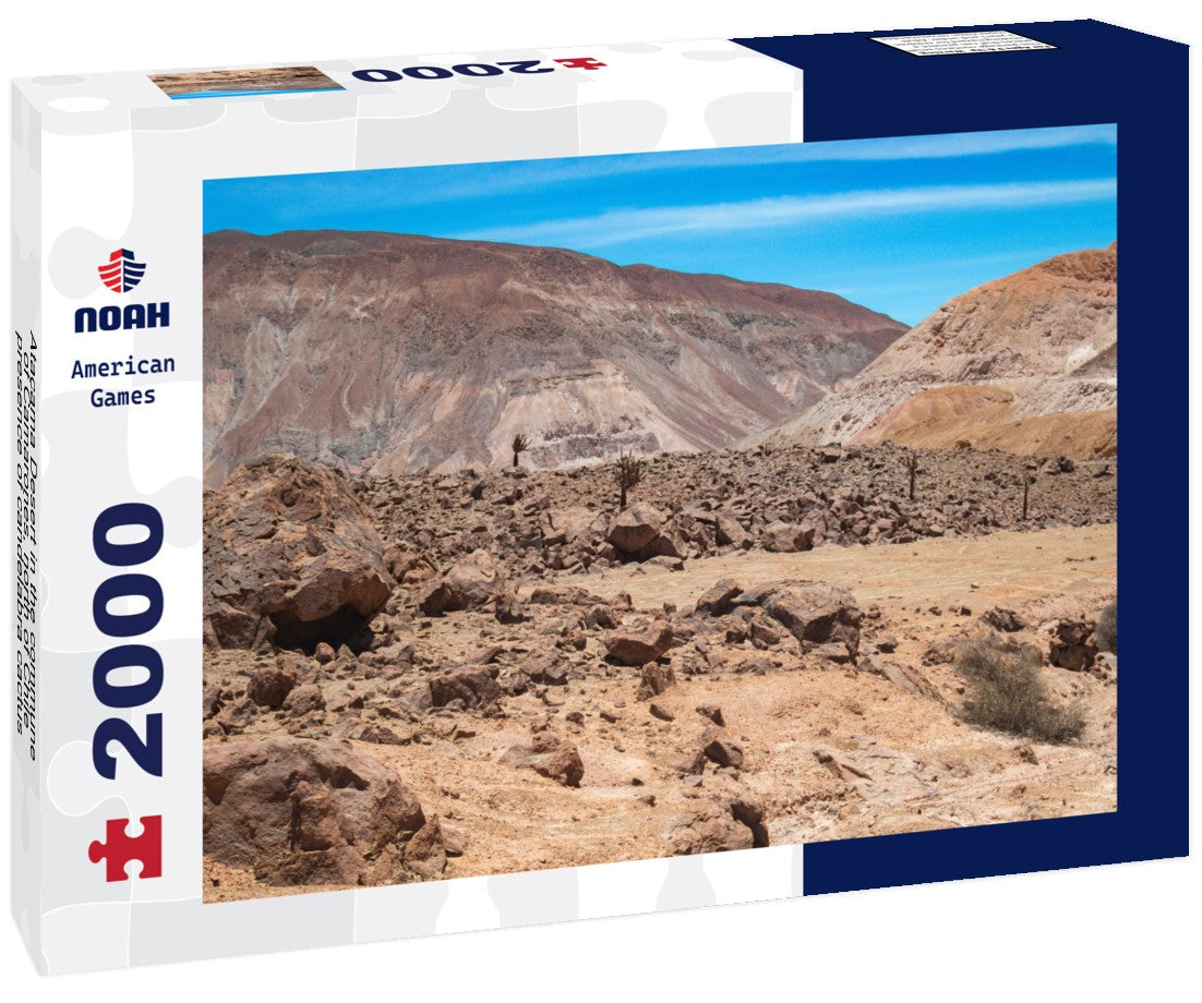Noah Jigsaw Puzzle Atacama Desert in the commune of Camarones, north of Chile, presence of candelabra cactus 2000 pieces