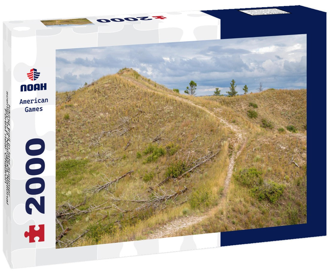 Noah Jigsaw Puzzle hiking trail in late summer scenery of a Nebraska National Forest near Chadron 2000 pieces