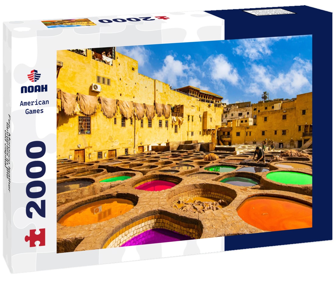 Noah Jigsaw Puzzle Fes, Morocco leather tanneries in the old capital 2000 pieces