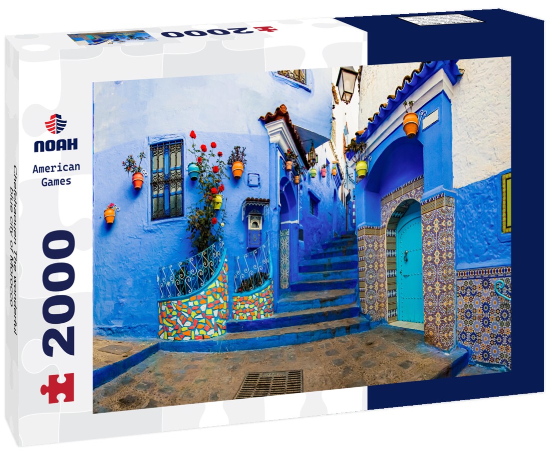 Noah Jigsaw Puzzle Chefchaouen The wonderful blue city of Morocco 2000 pieces