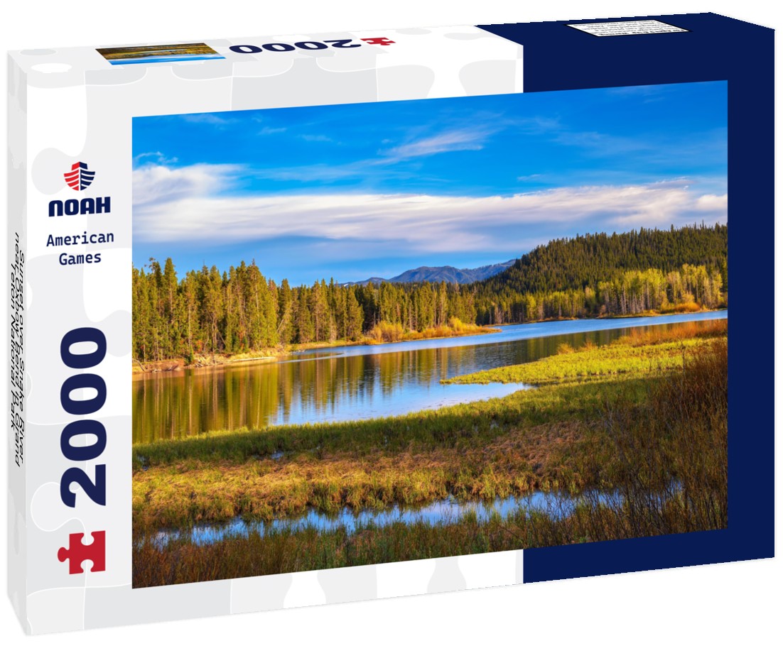 Noah Jigsaw Puzzle Sunset over Snake River near Oxbow Bend in Grand Teton National Park, Wyoming, USA 2000 pieces