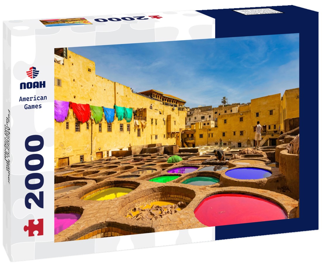 Noah Jigsaw Puzzle Fes, Morocco leather tanneries in the old capital 2000 pieces