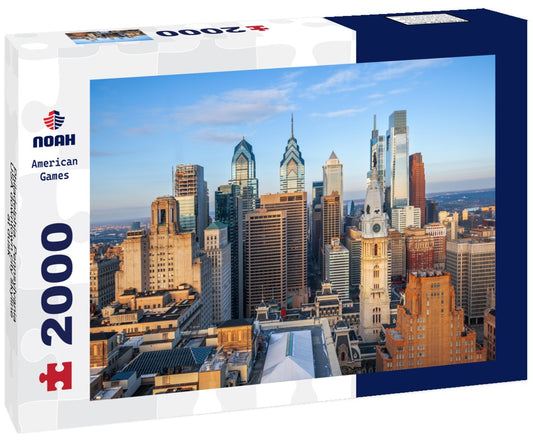 Noah Jigsaw Puzzle Philadelphia, Pennsylvania, USA downtown city skyline at dusk 2000 pieces