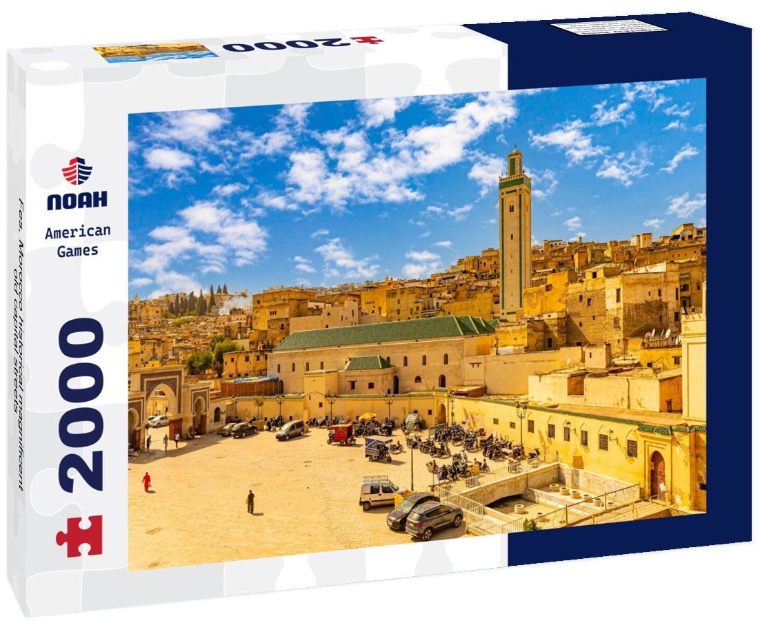 Noah Jigsaw Puzzle Fes, Morocco historical magnificent old capital streets 2000 pieces