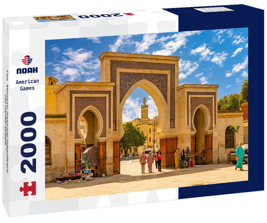 Noah Jigsaw Puzzle Fes, Morocco historical magnificent old capital streets 2000 pieces