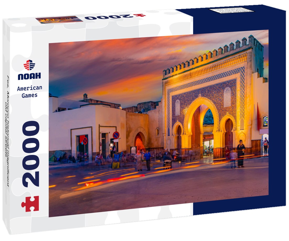Noah Jigsaw Puzzle Fes, Morocco historical magnificent old capital streets 2000 pieces