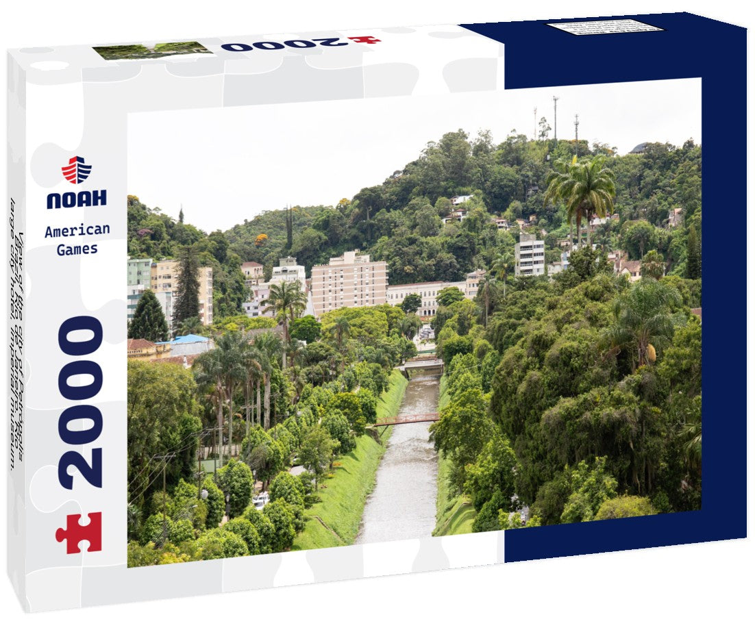 Noah Jigsaw Puzzle View of the city of Petrópolis, Brazil, Rio de Janeiro. Rio, large city hotel, imperial museum. The Portuguese colonial city of Dom Pedro 2000 pieces