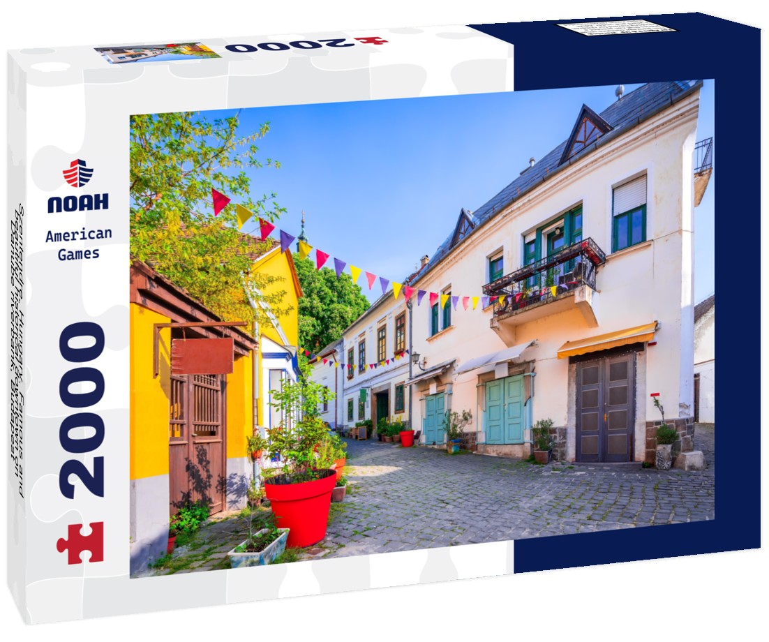 Noah Jigsaw Puzzle Szentendre, Hungary. Famous and beautiful historical downtown on Danube riverbank, Budapest 2000 pieces