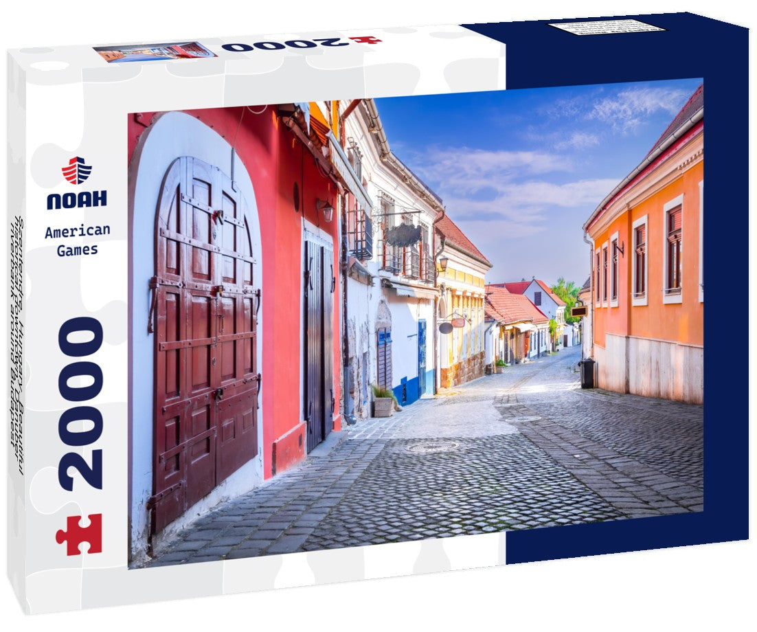 Noah Jigsaw Puzzle Szentendre, Hungary. Beautiful historical downtown, Danuber riverbank around Budapest 2000 pieces