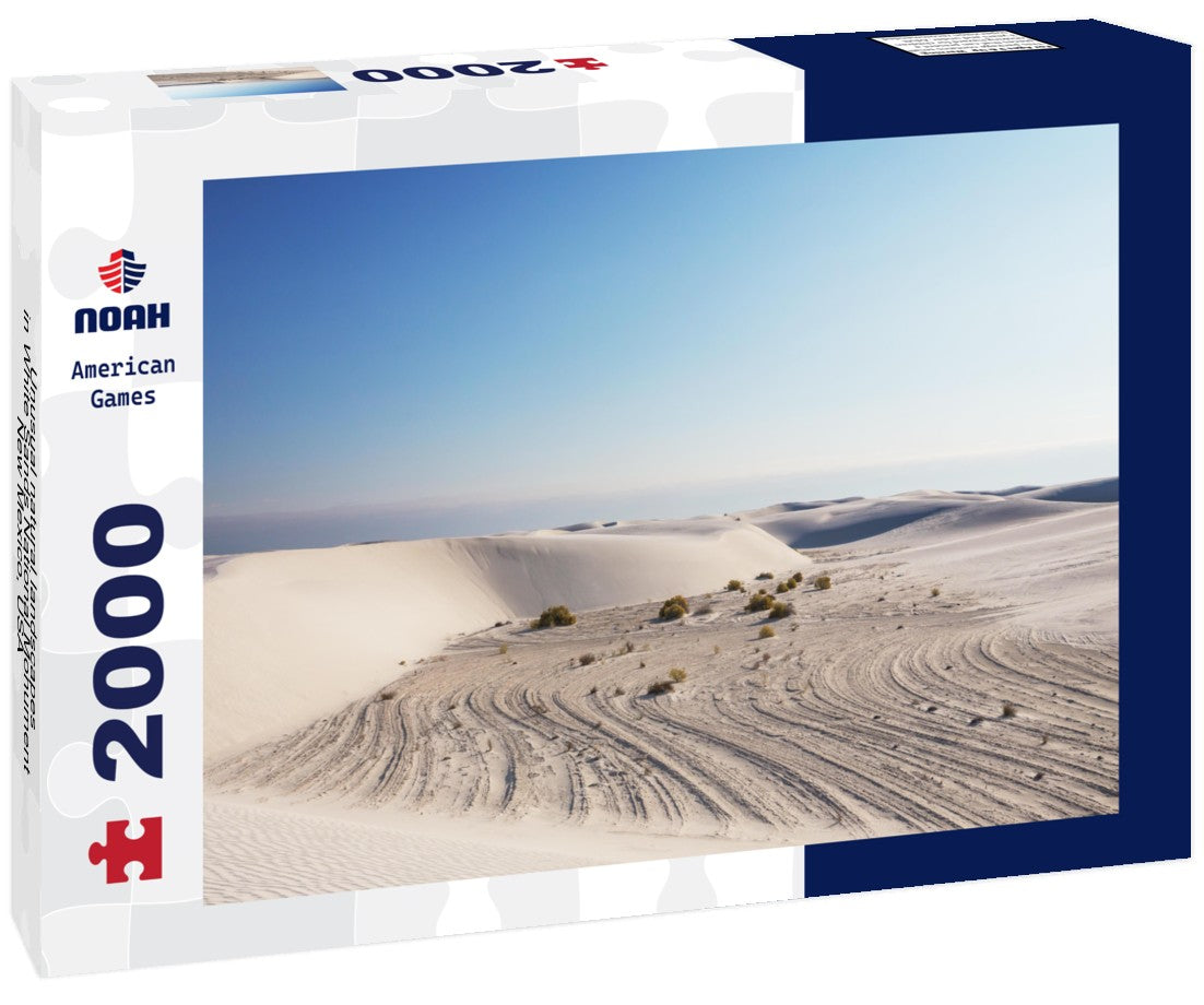Noah Jigsaw Puzzle Unusual natural landscapes in White Sands National Monument, New Mexico, USA 2000 pieces
