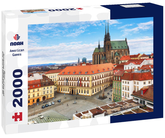 Noah Jigsaw Puzzle Brno - Amazing view of the old tow and Cathedral of St. Peter and Paul, Czech Republic at day 2000 pieces