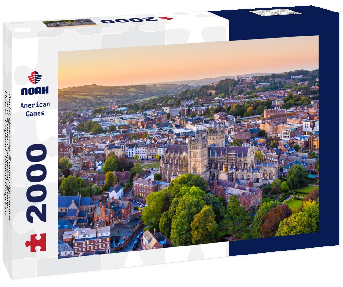 Noah Jigsaw Puzzle Aerial view over Exeter city centre and Exeter Cathedral, Exeter, Devon, England, United Kingdom, Europe 2000 pieces