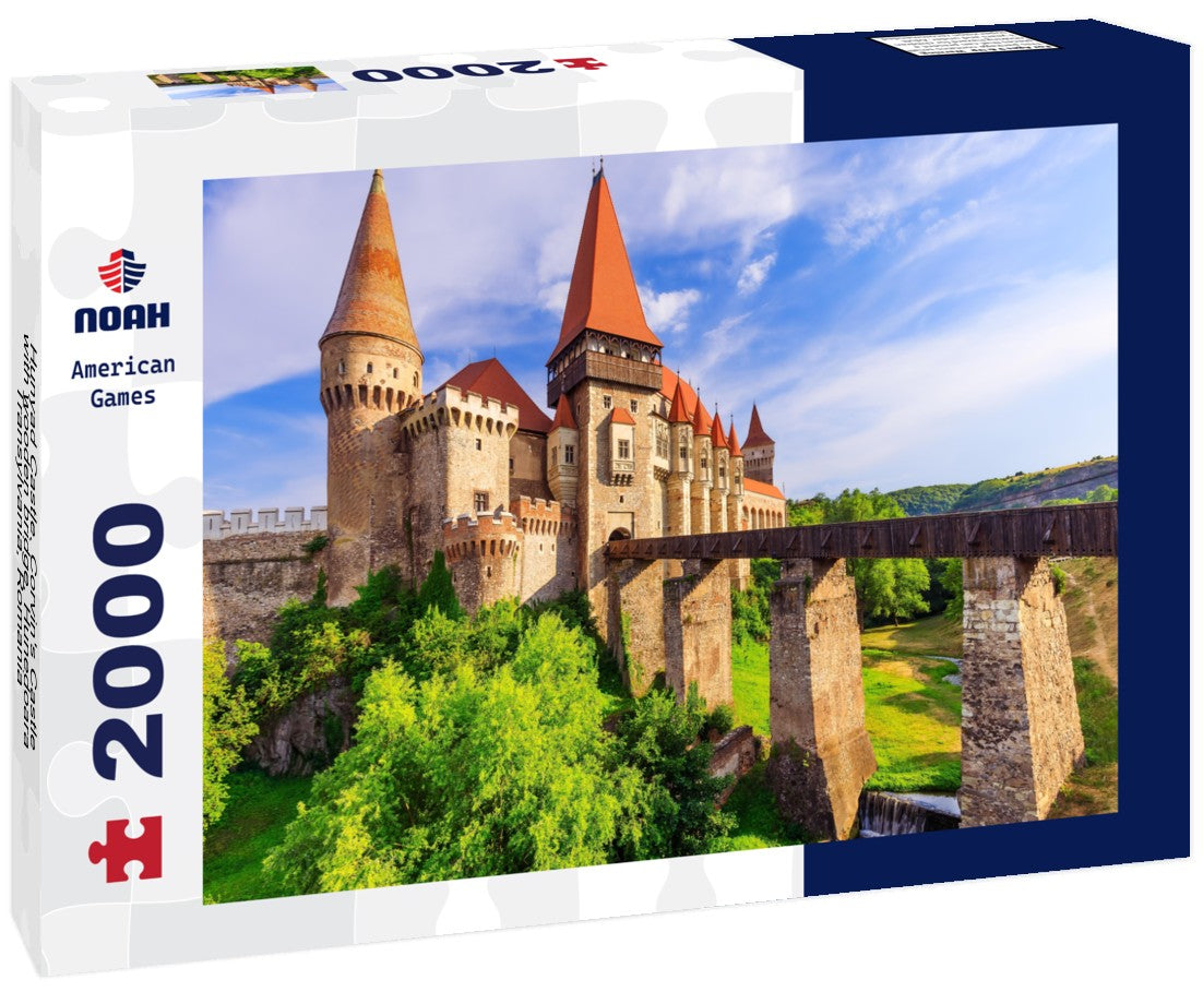 Noah Jigsaw Puzzle Hunyad Castle. Corvin's Castle with wooden bridge, Hunedoara, Transylvania, Romania 2000 pieces