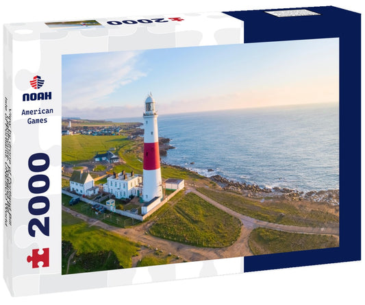 Noah Jigsaw Puzzle View by drone of Portland Bill Lighthouse, Portland Bill, Isle of Portland, UNESCO World Heritage Site, Dorset, England 2000 pieces