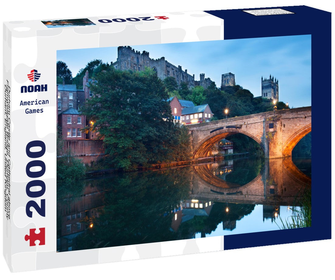 Noah Jigsaw Puzzle Durham Castle and Cathedral above Framwellgate Bridge, Durham, County Durham, England, United Kingdom 2000 pieces