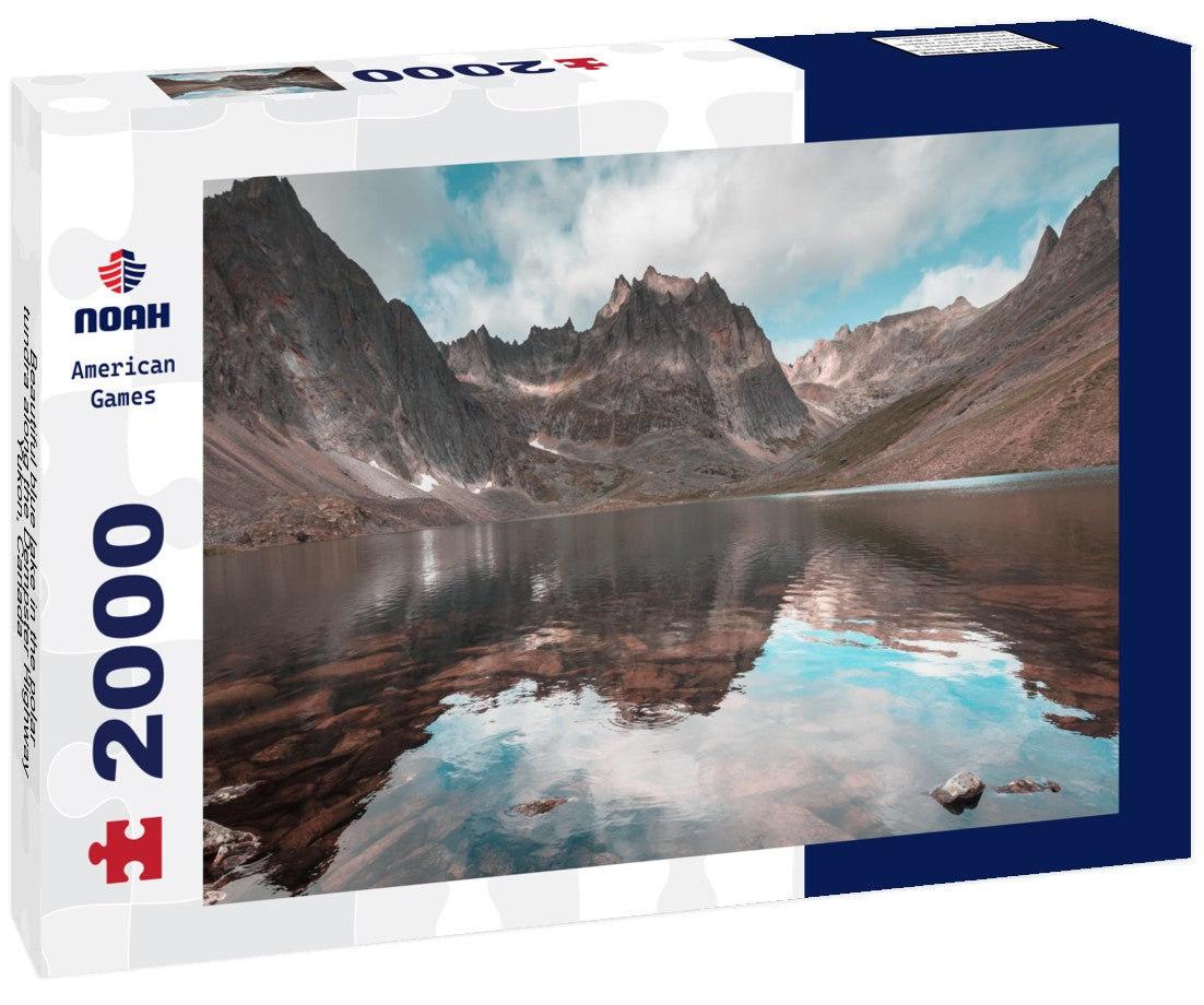 Noah Jigsaw Puzzle Beautiful blue lake in the polar tundra along the Dempster Highway, Yukon, Canada 2000 pieces