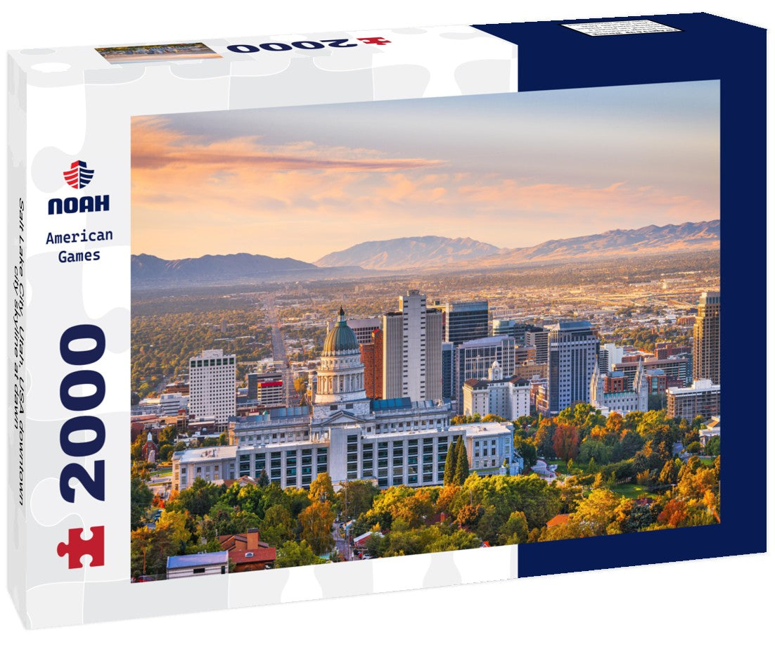 Noah Jigsaw Puzzle Salt Lake City, Utah, USA downtown city skyline at dawn 2000 pieces