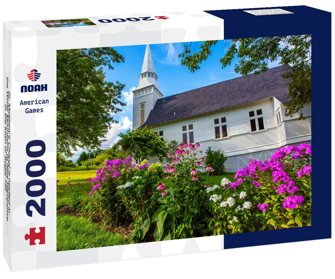 Noah Jigsaw Puzzle St. Matthew's Chapel is nestled in the White Mountains of New Hampshire in the town of Sugar Hill 2000 pieces