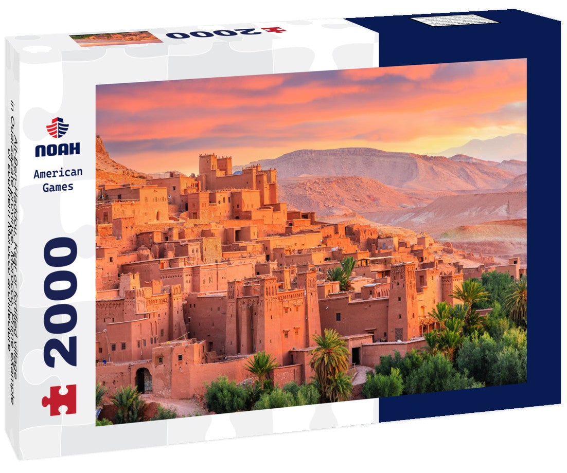 Noah Jigsaw Puzzle Ait-Ben-Haddou, Ksar or fortified village in Ouarzazate province, Morocco. Prime example of southern Morocco architecture 2000 pieces
