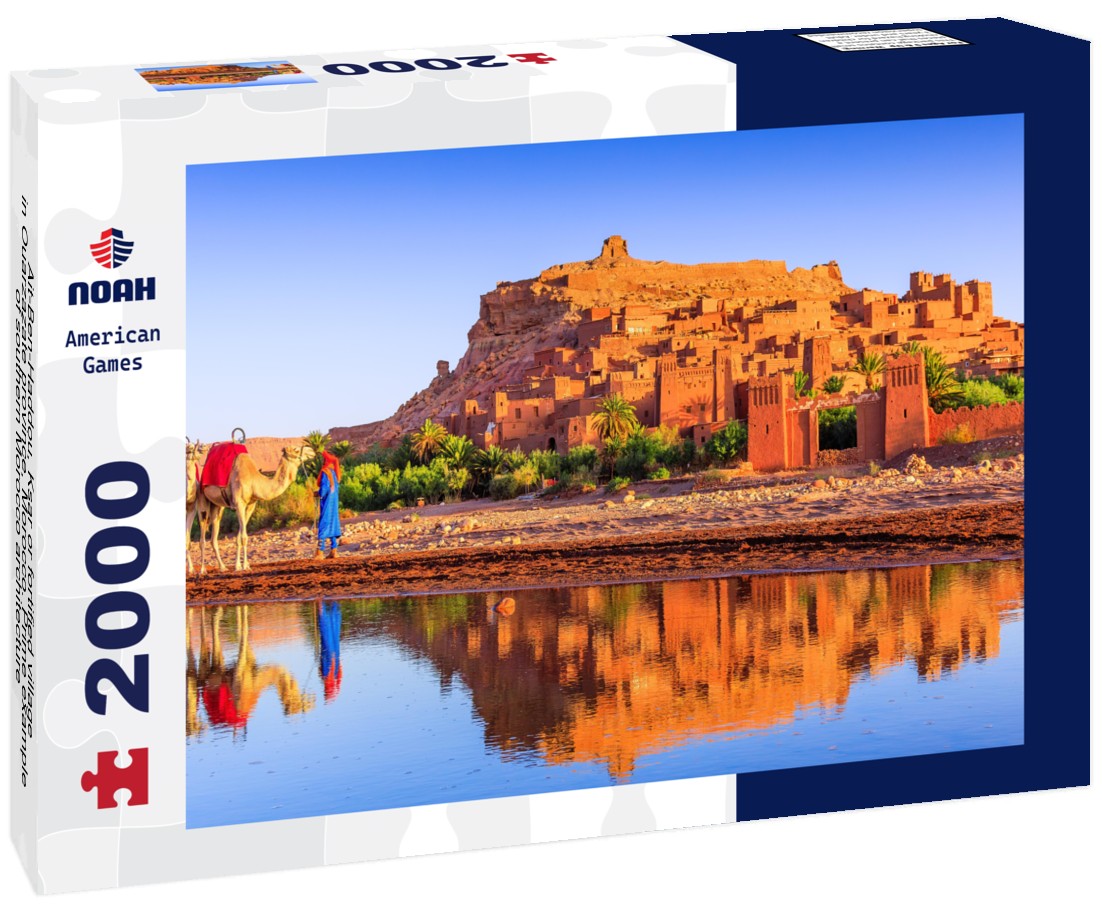 Noah Jigsaw Puzzle Ait-Ben-Haddou, Ksar or fortified village in Ouarzazate province, Morocco. Prime example of southern Morocco architecture 2000 pieces