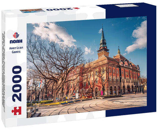 Noah Jigsaw Puzzle Subotica, Serbia: famous town hall as a symbol of the city history and architectural heritage, with its red facade and elegant clock tower drawing visitors and tourists 2000 pieces