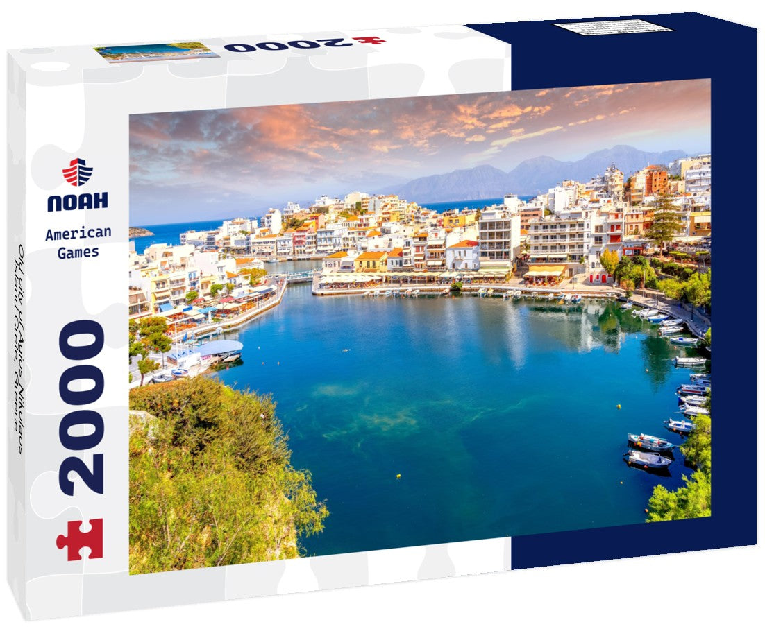 Noah Jigsaw Puzzle Old city of Agios Nikolaos, Island Crete, Greece 2000 pieces