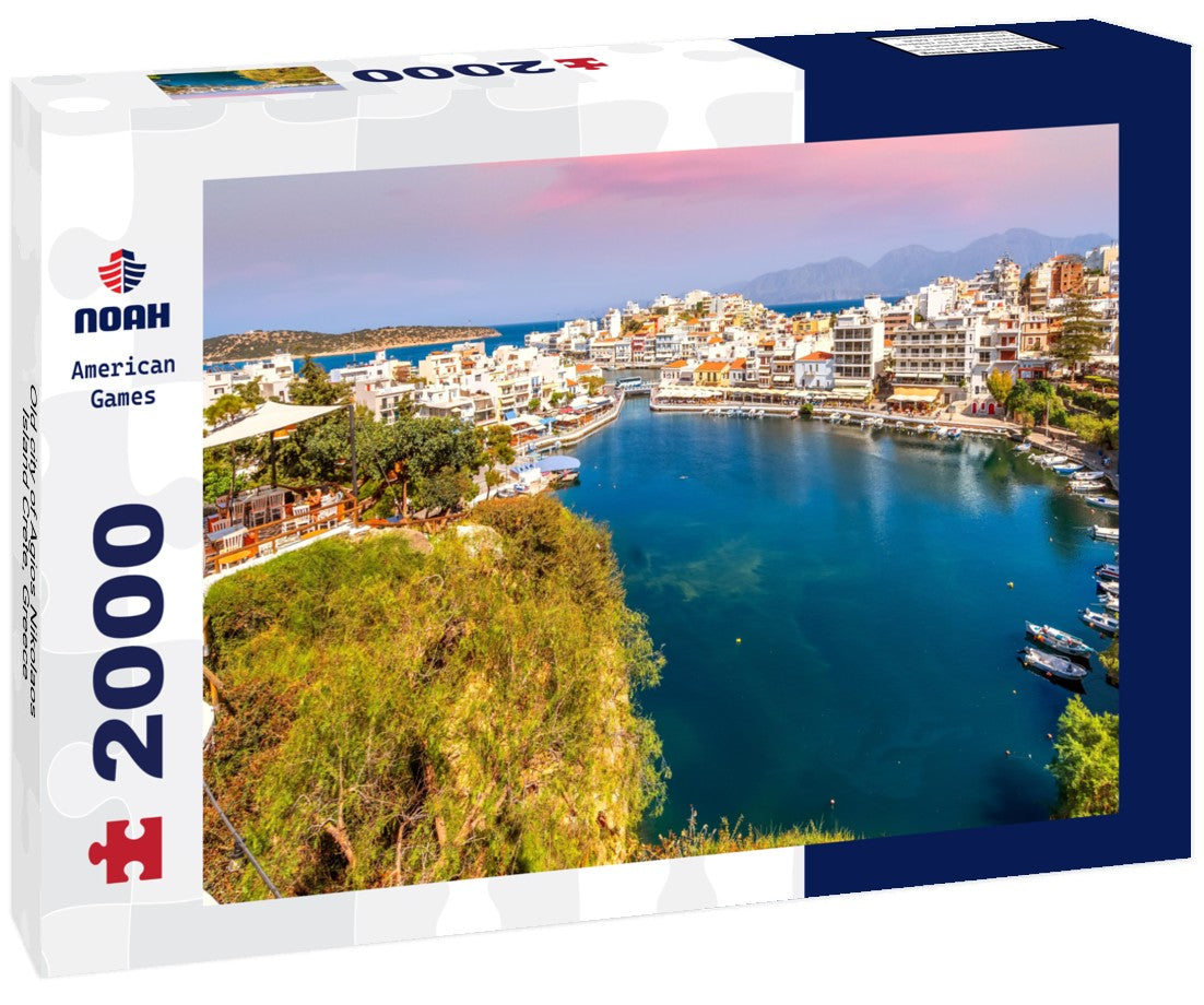 Noah Jigsaw Puzzle Old city of Agios Nikolaos, Island Crete, Greece 2000 pieces