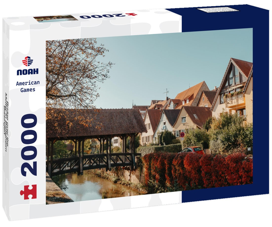 Noah Jigsaw Puzzle Bridge over the Metter in Bietigheim-Bissingen 2000 pieces